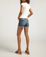 Silver Jeans Co. Women's Suki Mid Rise Curvy Fit Shorts