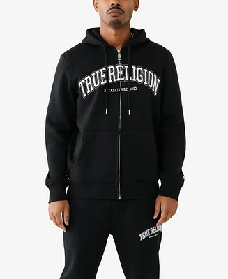 True Religion Men's Collegiate Zip Up Hoodie