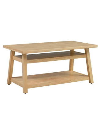 ECR4Kids Sit n' Stash Rectangular Table, Classroom Storage, Natural