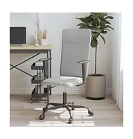 Office Chair Light Gray Fabric