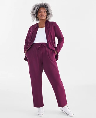 Style & Co Plus Knit Pull-On Pants, Exclusively at Macy's