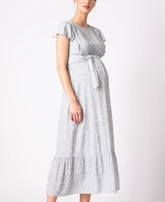 Seraphine Women's Maternity Nursing Midi Dress