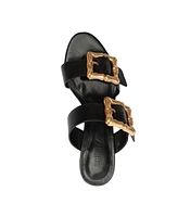 Schutz Women's Enola Mid Block Sandals