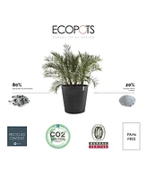 Ecopots Amsterdam Indoor and Outdoor Round Planter with Wheels