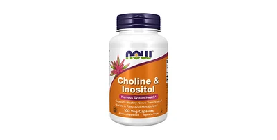 Now Foods Choline & Inositol, 500 mg, 100 Caps