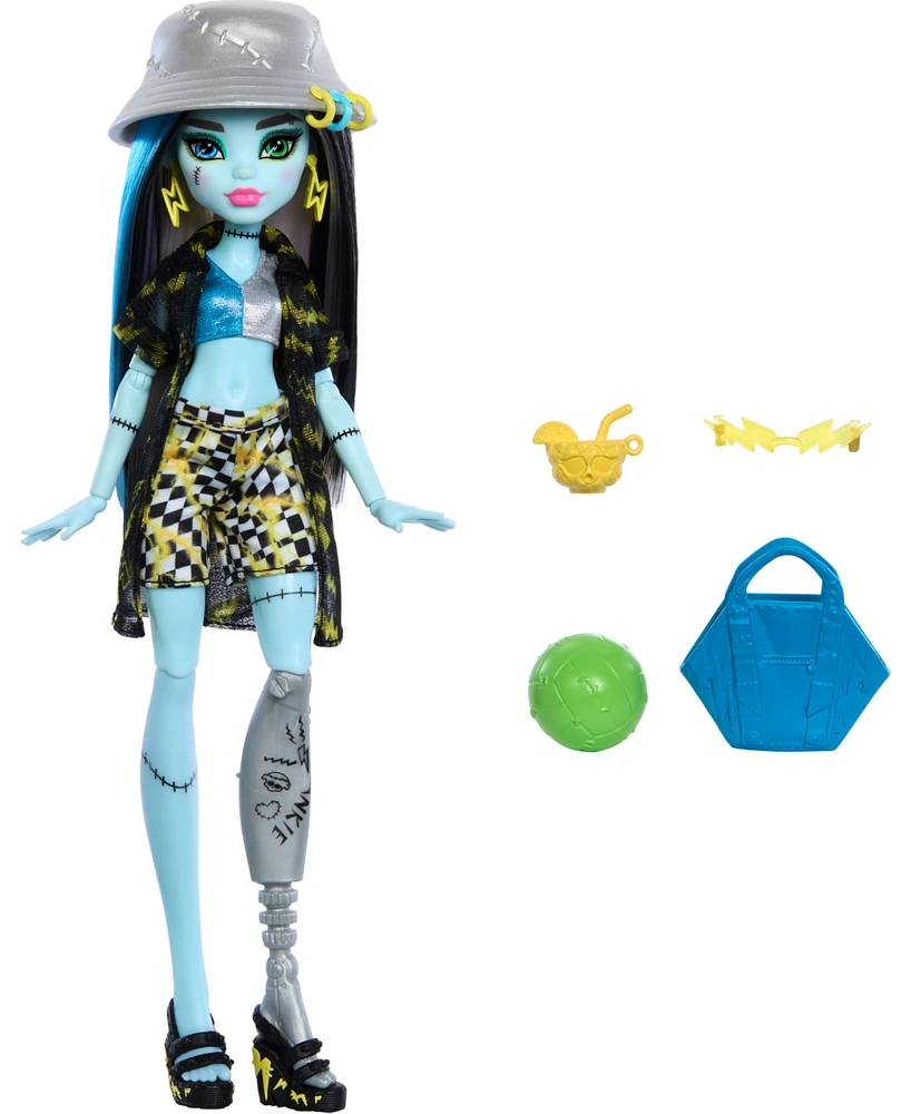 Monster High Scare-Adise Island Frankie Stein Fashion Doll with Swimsuit Accessories