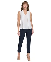 Tommy Hilfiger Women's Scarf-Overlay Sleeveless Top