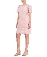 Jessica Howard Women's Short-Sleeve Lace Sheath Dress