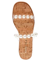 Anne Klein Women's Bee Embellished Wedge Sandals