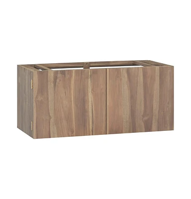 Wall-mounted Bathroom Cabinet 35.4"x15.4"x15.7" Solid Wood Teak