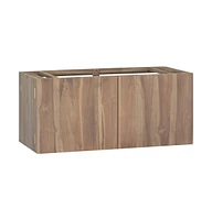 Wall-mounted Bathroom Cabinet 35.4"x15.4"x15.7" Solid Wood Teak
