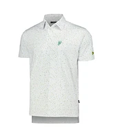 Men's Breezy Golf White Wm Phoenix Open Splatter Polo