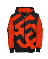 Big Boys Fanatics Black, Orange San Francisco Giants Postcard Full-Zip Hoodie Jacket