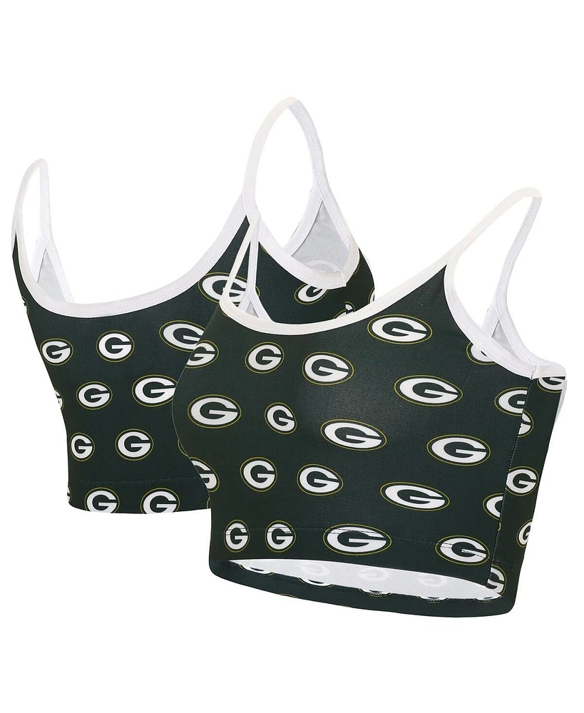 Women's Concepts Sport Green Green Bay Packers Gauge Lounge Bralette