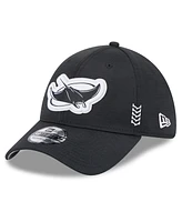 Men's New Era Black Tampa Bay Rays 2024 Clubhouse 39THIRTY Flex Fit Hat