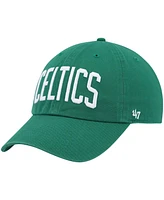 Men's '47 Brand Kelly Green Boston Celtics Clean Up Wordmark Adjustable Hat