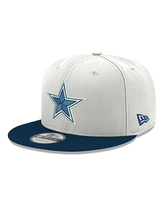 Men's New Era White, Navy Dallas Cowboys 2-Tone Ii 9FIFTY Snapback Hat
