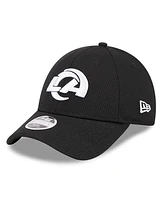 Youth Boys and Girls New Era Black Los Angeles Rams Main B-Dub 9FORTY Adjustable Hat