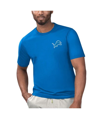 Men's Margaritaville Blue Detroit Lions Licensed to Chill T-shirt