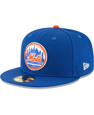 Men's New Era Blue York Mets Cooperstown Collection Wool 59FIFTY Fitted Hat