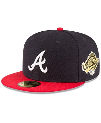 Men's New Era Navy Atlanta Braves 1995 World Series Wool 59FIFTY Fitted Hat