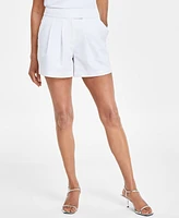 I.n.c. International Concepts Women's High-Rise Trouser Shorts, Created for Macy's