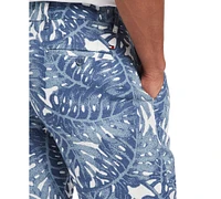 Tommy Hilfiger Men's Harlem Tropical Print Linen Shorts