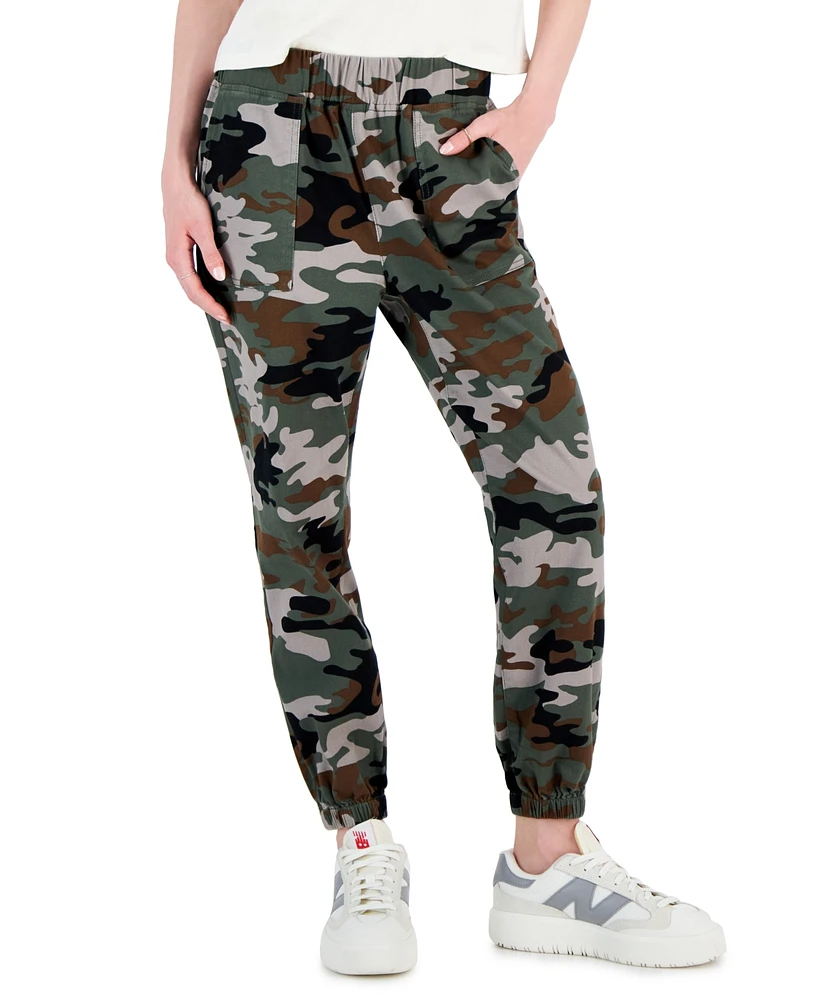 Tinseltown Juniors' Pull-On Utility Jogger Pants