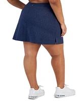 Id Ideology Plus Size Active Solid Pull-On Skort, Created for Macy's