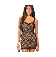 Women's Thea lace mini dress