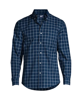 Lands' End Big & Tall Traditional Fit No Iron Twill Shirt