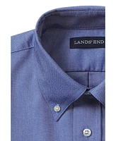 Lands' End Men's School Uniform Long Sleeve Solid Oxford Dress Shirt