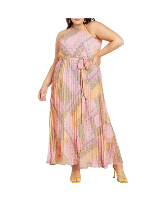 Plus Regina Print Maxi Dress