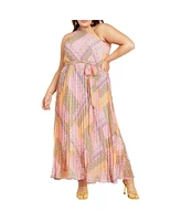 Plus Regina Print Maxi Dress