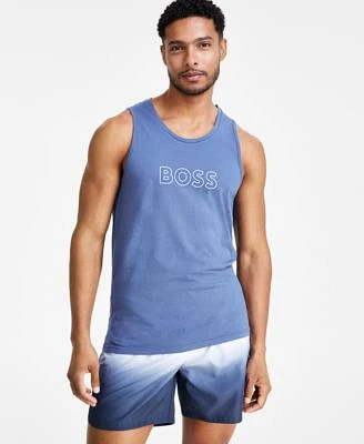 Boss By Hugo Boss Mens Beach Logo Graphic Tank Sum Ombre Swim Trunks Created For Macys