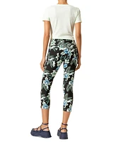 Hue Women's Tropical Essential Denim Capri Leggings