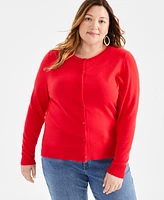 Style & Co Plus Size Button-Front Cardigan