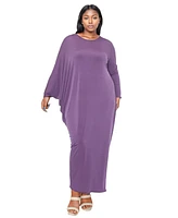 L I V D Women's Plus Louella Asymmetrical Maxi Dress