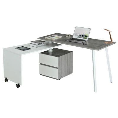 Rotating Multi-Positional Modern Desk