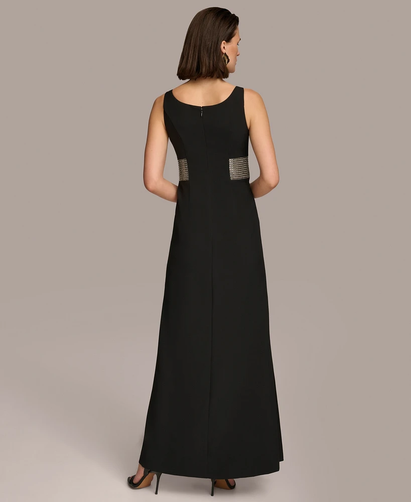 Donna Karan Women's Embellished V-Neck Gown