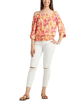 Bcx Juniors' Printed Off-The-Shoulder Top