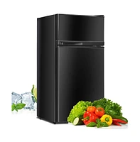 2 Doors Cold-rolled Sheet Compact Refrigerator