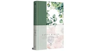 Biblia Rvr 1960 letra grande Tapa dura y tela verde con flores tamano manual, Bible Rvr 1960 Handy Size Large Print Hardcover Cloth with Green Floral