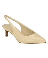 Calvin Klein Women's Dainty Pointy Toe Low Heel Slingback Pumps