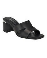 Calvin Klein Women's Valery Block Heel Open-Toe Dress Sandals