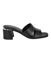 Calvin Klein Women's Valery Block Heel Slide Sandals