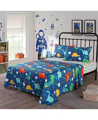 MarCielo 100% Girls Boys Cotton Kids Bed Sheet Set - Twin