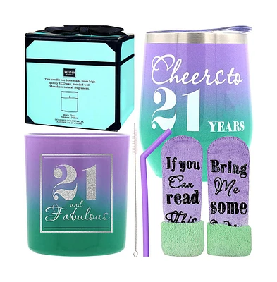 21st Birthday Gifts for Women, Fabulous Presents for 21-Year-Old Ladies, Celebrate Her Special Day with Cheers to 21 Years Collection