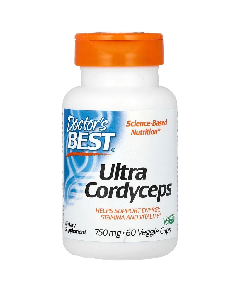 Doctor's Best Ultra Cordyceps 750 mg - 60 Veggie Caps - Assorted Pre