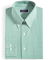 Club Room Men's Regular Fit Mini Gingham Dress Shirt, Created for Macy's